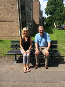 One of our other benches, in Cedar Road