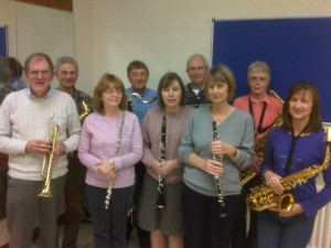 Richard with members of the Phoenix Concert Band
